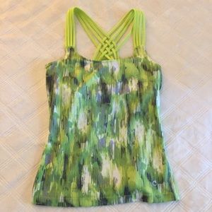 Like New CORE Andrea Jovine Racer Back Tank w/bra